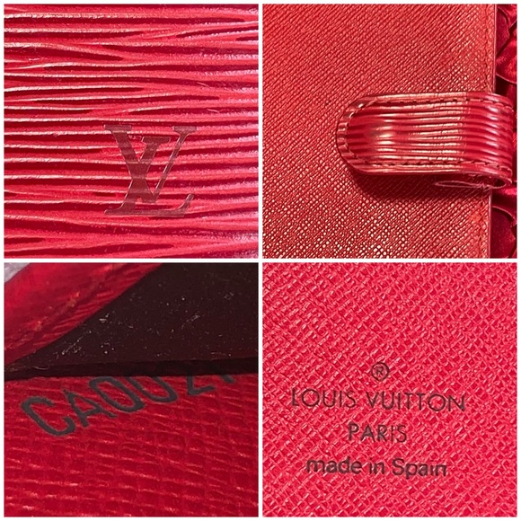 Authentic LOUIS VUITTON Red Epi Agenda cover/Wallet - Picture 5 of 13
